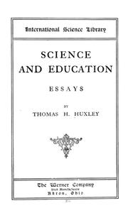 Cover of: Science and education by Thomas Henry Huxley