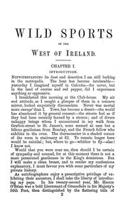 Cover of: Wild sports of the West of Ireland: also legendary tales, folk-lore, local customs and natural history