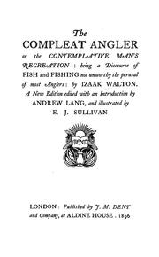 Cover of: The compleat angler by Izaak Walton