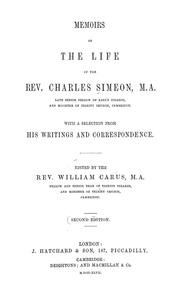 Memoirs of the life of the Rev. Charles Simeon by Charles Simeon