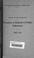 Cover of: Report of the Committee on taxation as related to public education to the National council of education, July, 1905