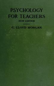 Cover of: Psychology for teachers