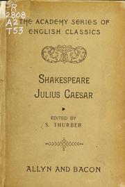 Cover of: Julius Cæsar by William Shakespeare