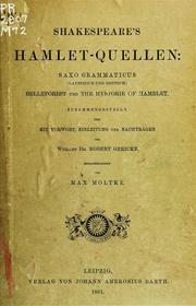 Cover of: Shakespeare's Hamlet-Quellen by Max Leopold Moltke