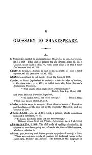 Cover of: A glossary to the works of William Shakespeare