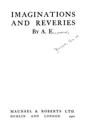 Cover of: Imaginations and reveries