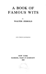 Cover of: A book of famous wits. by Walter Jerrold