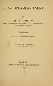 Cover of: From dreamland sent. by Lilian Whiting