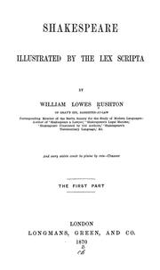 Cover of: Shakespeare illustrated by the lex scripta