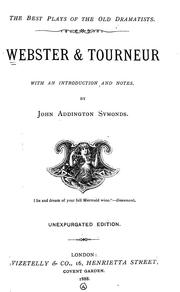 Cover of: Webster & Tourneur