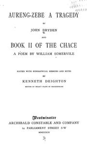 Cover of: Aureng-Zebe by John Dryden