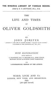 Cover of: The life and times of Oliver Goldsmith
