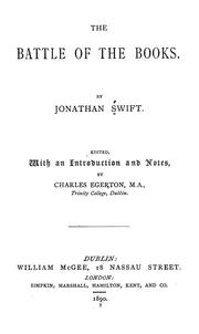 Cover of: The battle of the books by Jonathan Swift