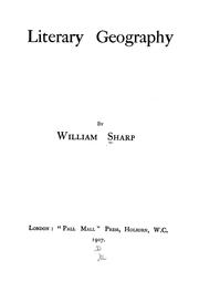 Cover of: Literary geography by Sharp, William