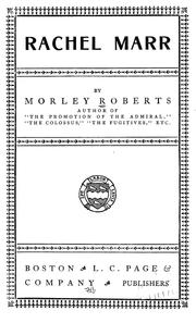 Rachel Marr by Roberts, Morley