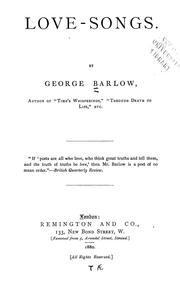Cover of: Love-songs