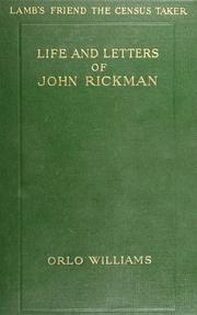 Cover of: Lamb's friend the census-taker: life and letters of John Rickman