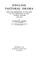 Cover of: English pastoral drama from the restoration to the date of the publication of the "Lyrical ballads" (1600-1798)