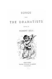 Cover of: Songs from the dramatists