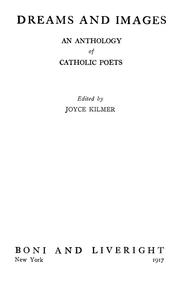 Cover of: Dreams and images: an anthology of Catholic poets