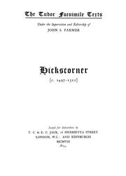 Cover of: Hickscorner <c. 1497-1512>