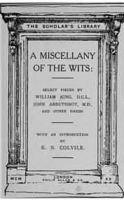 Cover of: A miscellany of the wits