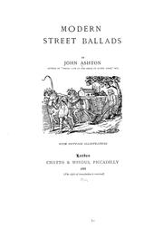 Cover of: Modern street ballads by Ashton, John