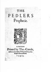 Cover of: The pedler's prophecy. 1595 by Wilson, Robert