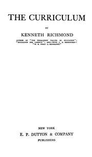 Cover of: The curriculum