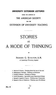 Cover of: Stories as a mode of thinking