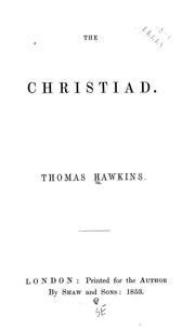 Cover of: The Christiad by Hawkins, Thomas