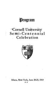 Cover of: Program: Cornell university semi-centennial celebration