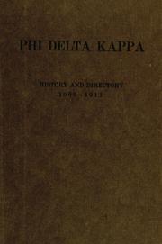 Cover of: History and directory 1906-1912