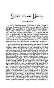 Cover of: Speeches and essays by John Wilson, Rev. Dr. Wallace, Jas. A. Garfield [etc.] by John Wilson