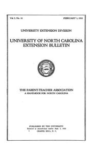 Cover of: The parent-teacher association: a handbook for North Carolina