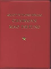Cover of: Quotations From Chairman Mao Tse-Tung by Mao Zedong