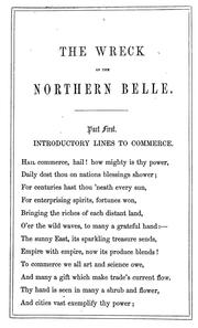 Cover of: The wreck of the "Northern Belle" by Edward Gascoigne Burton