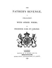 Cover of: The father's revenge: a tragedy, with other poems