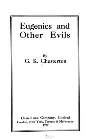Cover of: Eugenics and other evils