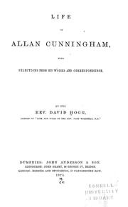 Cover of: Life of Allan Cunningham by David Hogg
