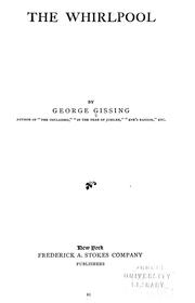 Cover of: The whirlpool by George Gissing