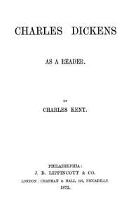 Cover of: Charles Dickens as a reader