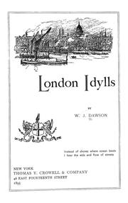Cover of: London idylls