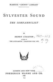Cover of: Sylvester Sound: the somnambulist