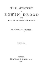 Cover of: The Mystery of Edwin Drood and Master Humphrey