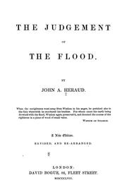 Cover of: The judgement of the flood