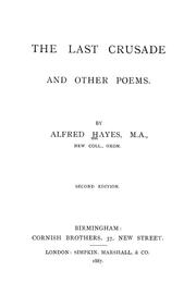 Cover of: The last crusade, and other poems