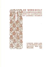 Cover of: The were-wolf by Clemence Housman