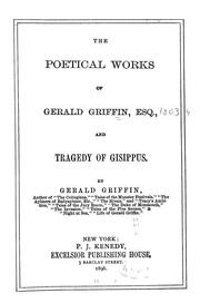 Cover of: Poetical works and Tragedy of Gisippus