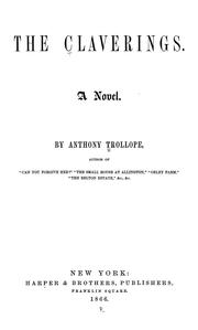 Cover of: The Claverings by Anthony Trollope